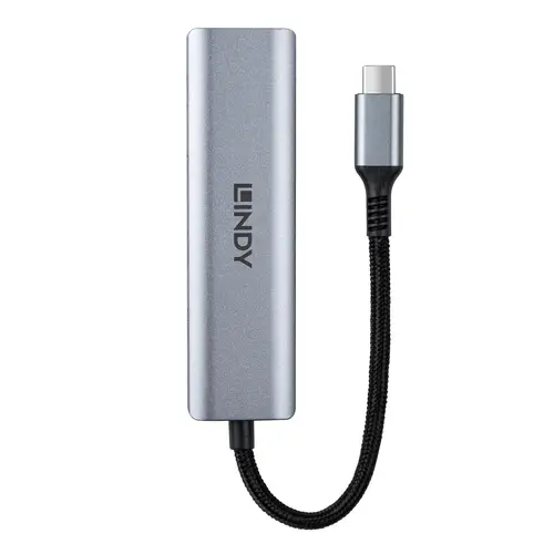 43414 hub de interfaz USB 3.2 Gen 2 (3.1 Gen 2) Type-C 10000 Mbit/s Gris - Imagen 4