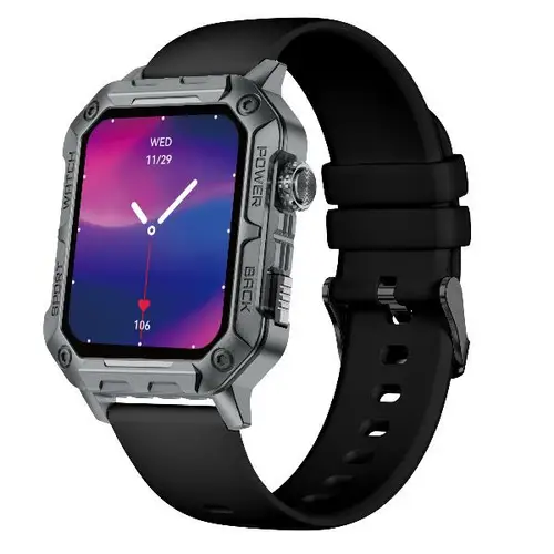 NXSWTRAILWATCH Relojes inteligentes y deportivos 4,85 cm (1.91") Digital 320 x 385 Pixeles Pantalla táctil Acero inoxidable - Imagen 1
