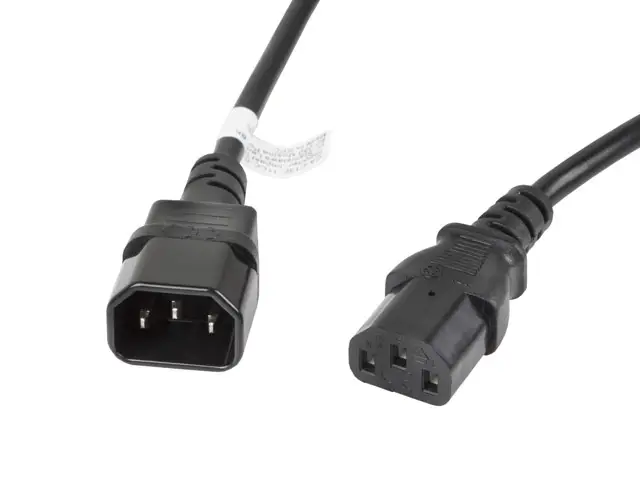 CA-C13E-11CC-0030-BK cable de transmisión Negro 3 m C13 acoplador C14 acoplador