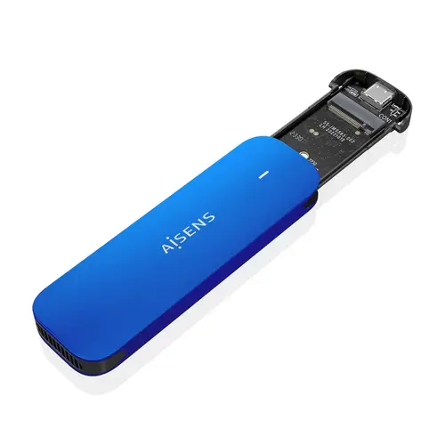 ASM2-026BLU caja para disco duro externo Caja externa para unidad de estado sólido (SSD) Azul M.2 - Imagen 2