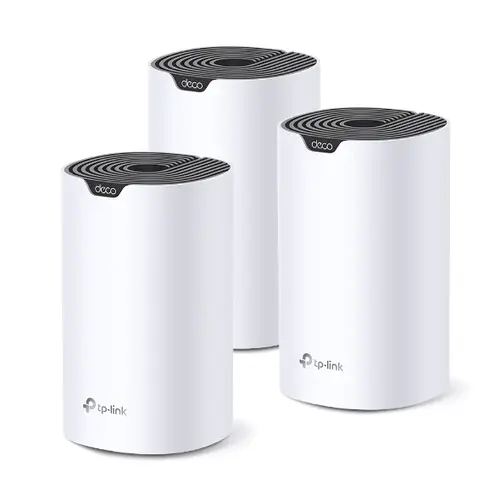 Deco S7 (3-pack) Doble banda (2,4 GHz / 5 GHz) Wi-Fi 5 (802.11ac) Blanco, Negro Interno - Imagen 1