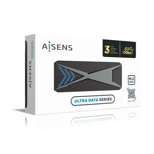 Caja Externa M.2 (NGFF) RGB Gaming ASM2-RGB013B NVMe a USB3.2 Gen2, Negra - Imagen 5