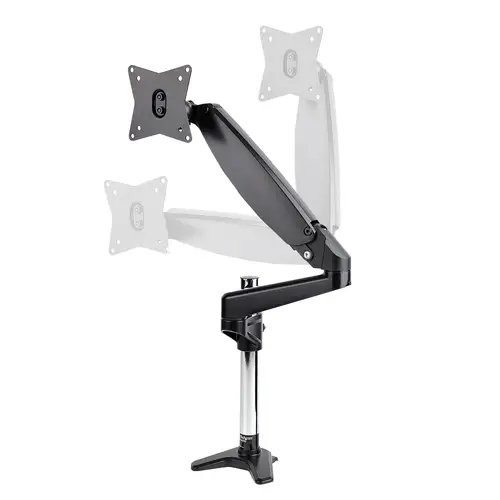 Brazo de Soporte de Escritorio para Un Monitor VESA de hasta 32" o Ultraancho de 49" 8kg - Base para 1 Monitor de Movimiento Articulado y Altura Ajustable - Grommet o Mordaza - Imagen 2