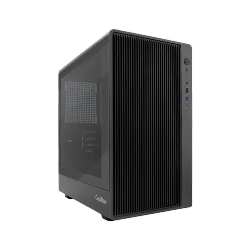 GAMING CAJA MATX GM350 DARKFACE USB-C 3.2 GEN1 CRISTAL AHUMADO - Imagen 1