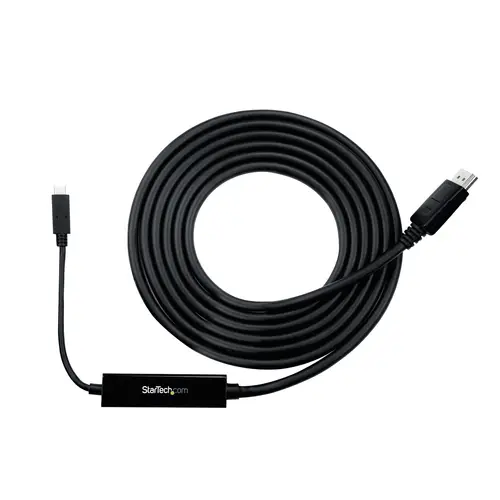 Cable 3m USB C a DisplayPort 1.2 de 4K a 60Hz - Adaptador Convertidor USB Tipo C a DisplayPort - HBR2 - Conversor USBC con Modo Alt - Compatible con Thunderbolt 3 - Negro - Imagen 2