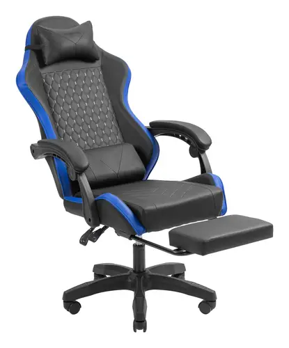 MGC-X Silla para videojuegos de PC Asiento acolchado Negro, Azul - Imagen 7