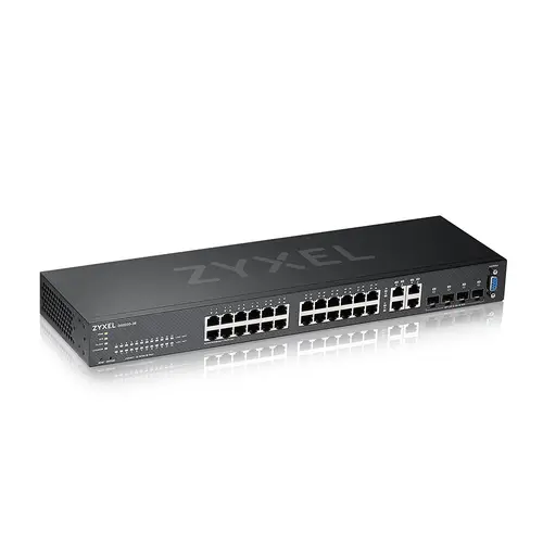 GS2220-28-EU0101F switch Gestionado L2 Gigabit Ethernet (10/100/1000) Negro - Imagen 1