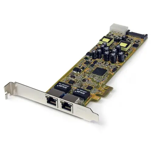 Tarjeta Adaptador de Red PoE/PSE PCI Express PCIe Gigabit Ethernet con 2 Puertos RJ45 - Imagen 1