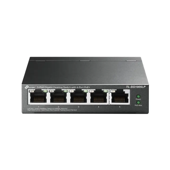 TL-SG1005LP switch No administrado Gigabit Ethernet (10/100/1000) Energía sobre Ethernet (PoE) Negro