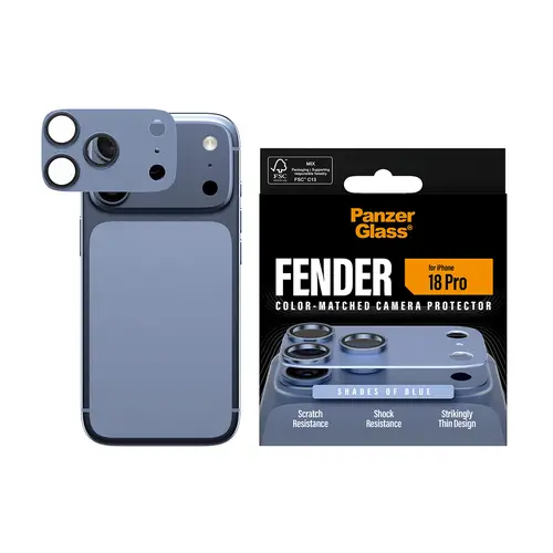 ® Fender Camera Lens Protector Shades of Blue iPhone 18 Pro Protector de pantalla 1 pieza(s) - Imagen 2