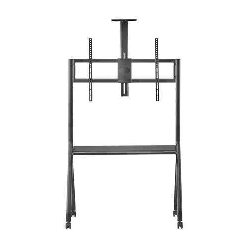 Soporte de Suelo Pro Con Rueda, 1 Bandeja Y Soporte de Camara Para Pantalla Interactiva/TV 120kg de 55"-100", Negro - Imagen 2