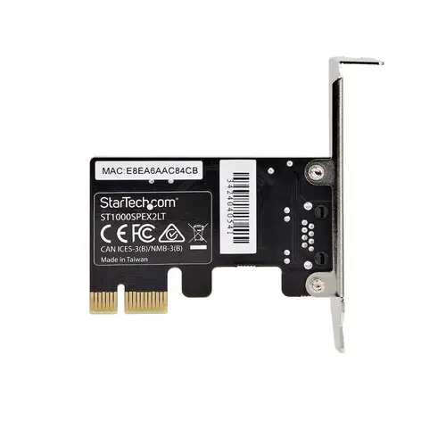 Tarjeta de Red PCI Express de 1 Puerto Gigabit - Adaptador Ethernet PCIe RJ45 - Perfil Bajo - 10/100/1000Mbps - Tarjeta LAN - Realtek RTL8111H - Windows y Linux - TAA - Imagen 6