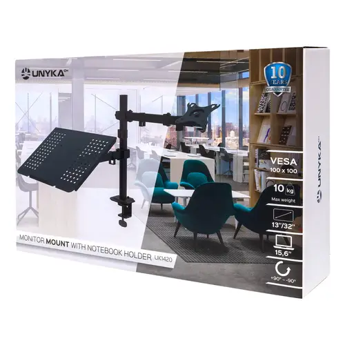 Soporte De Escritorio Universal Con Soporte Para Portátil UK1420 13?-32? TV / Monitor - Imagen 9