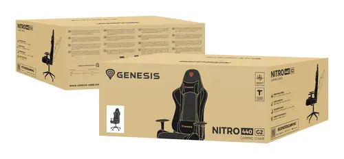 Nitro 440 G2 Butaca para jugar Asiento acolchado Negro, Gris - Imagen 17