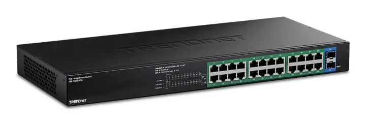 TPE-TG262ES switch Gestionado Gigabit Ethernet (10/100/1000) Energía sobre Ethernet (PoE) Negro