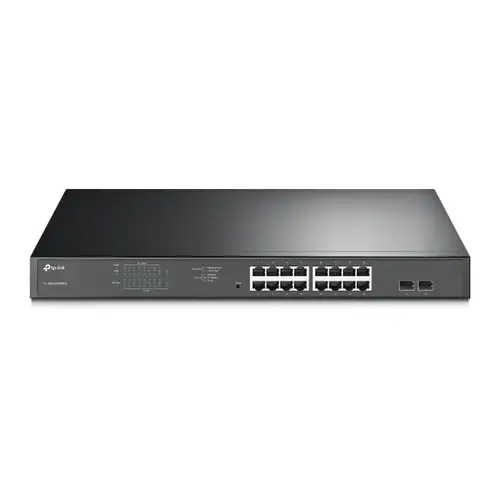 TL-SG1218MPE Gestionado L2 Gigabit Ethernet (10/100/1000) Energía sobre Ethernet (PoE) 1U Negro - Imagen 1