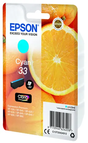 Oranges Singlepack Cyan 33 Claria Premium Ink - Imagen 4