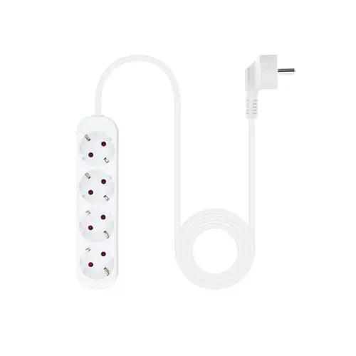 Regleta de Enchufes con 4 Tomas, 1.4 m, Blanco - Imagen 2