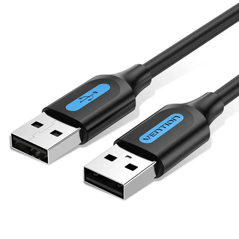 Cable USB 2.0 COJBI/ USB Macho - USB Macho/ 5m/ Negro