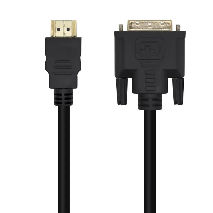 Cable DVI A HDMI, DVI 18+1/M-HDMI A/M, Negro, 3.0m
