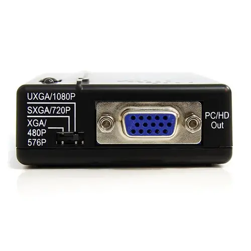 Adaptador Conversor de S-Video - Video Compuesto y por Componentes RCA a VGA - Imagen 3