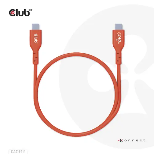 Cable certificado USB2 tipo C bidireccional USB-IF Datos 480 Mb, PD 240 W (48 V/5 A) EPR M/M 1 m/3,23 pies - Imagen 4