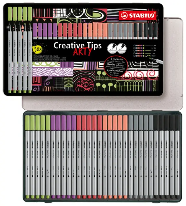 ARTY Estuche 30 uds. en 6 colores