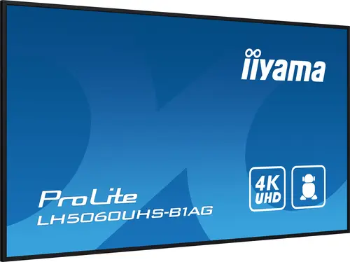 LH5060UHS-B1AG pantalla de señalización Pizarra de caballete digital 125,7 cm (49.5") LED Wifi 500 cd / m² 4K Ultra HD Negro Procesador incorporado Android 11 24/7 - Imagen 6