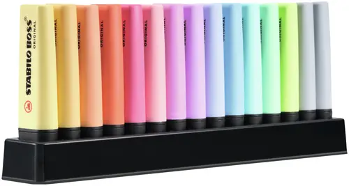 Boss Original Pastel marcador 15 pieza(s) Punta de cincel Multicolor - Imagen 2