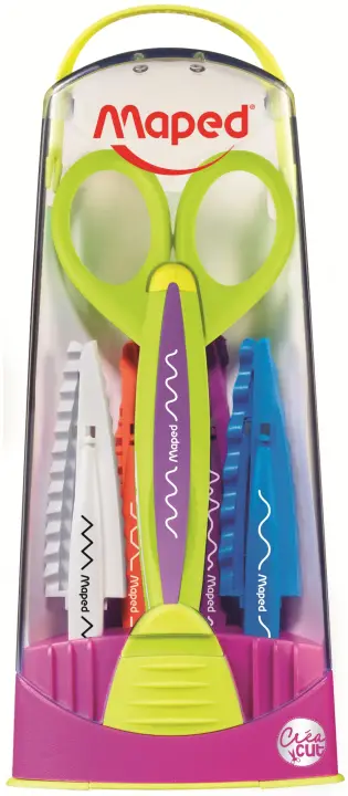 601005 tijera de escritorio y manualidades Tijeras de manualidades Corte con forma Multicolor