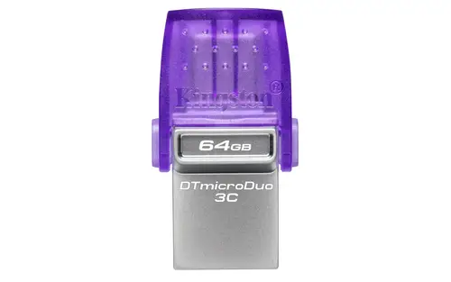 DataTraveler 64GB microDuo 3C 200MB/s dual USB-A + USB-C - Imagen 3
