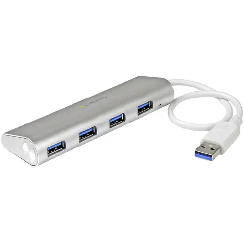 Hub Ladrón USB 3.0 de 4 Puertos - Hub Concentrador USB-A - Alimentado por el Bus - 5Gbps - Hub USB Portátil - Carcasa Resistente - Imagen 1