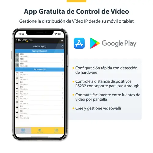 Juego de Extensor Alargador HDMI 4K con Soporte para Muro Multivídeo - Extensor por IP compatible con Video Wall - Imagen 8