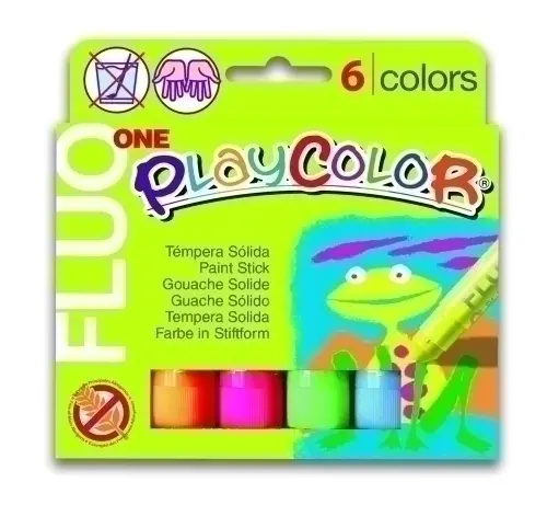 TEMPERA PLAYCOLOR FLUO ONE C/6