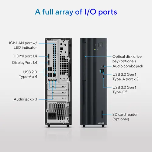 ExpertCenter P500 SFF P500SV-05210H009X Intel Core 5 210H 16 GB DDR5-SDRAM 512 GB SSD Windows 11 Pro PC Gris - Imagen 9