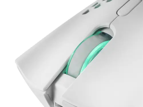 MMEX, Ratón Gaming RGB, 32K DPI, Cable Feather, Switches Ópticos, Blanco, One Size - Imagen 4