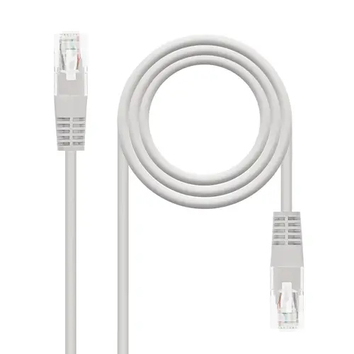 Cable de red latiguillo RJ45 Cat.6 UTP AWG24, Gris, 1.5m - Imagen 1