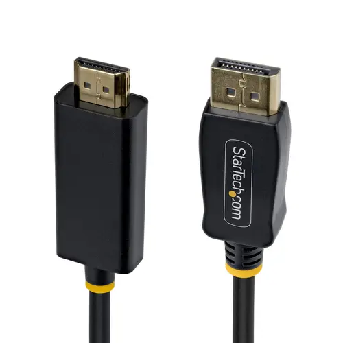 Cable Adaptador DisplayPort a HDMI de 4,5m con Conectores de Agarre - 4K 60Hz - HDR - Conversor de Vídeo Unidireccional DP a HDMI - Adaptador de Vídeo DisplayPort a HDMI - Imagen 2