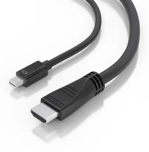 Cable conversor MINI DP a HDMI 4K@60Hz, MINI DP/M-HDMI/M, Negro, 5.0m - Imagen 3