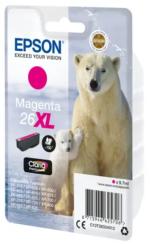 Polar bear Cartucho 26XL magenta - Imagen 2