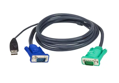 Cable KVM USB con SPHD 3 en 1 de 1,8 m - Imagen 1