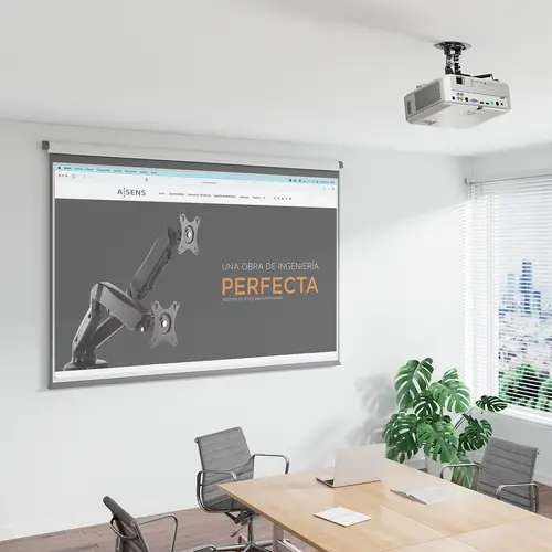Soporte Universal Giratorio, Inclinable de Techo para Proyector 13.5Kg, Negro - Imagen 6