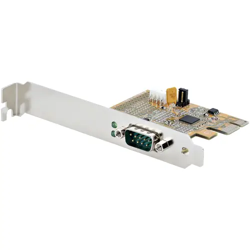 Tarjeta PCI Express Serie de 1 Puerto, Tarjeta de Interfaz PCIe a Serie RS232 (DB9), Tarjeta Serial, UART 16C1050, Perfil Bajo y Completo, Retención COM, Win/Linux - Imagen 1