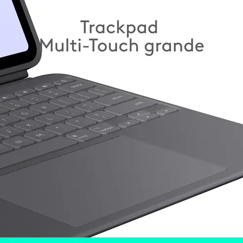 Combo Touch, funda con teclado, iPad Pro 13 pulgadas (M4)(2024) - Teclado retroiluminado extraíble con soporte abatible, escritura cómoda, modo multiuso, Disposición QWERTY Español - Grafito - Imagen 4