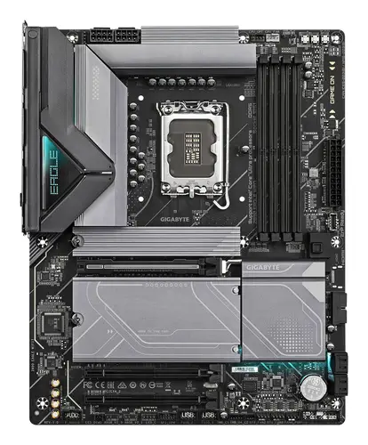 Placa base Z890 EAGLE WIFI7 - Compatible con CPUs Intel Core Ultra (Serie 2), VRM de 14+1+2 fases, hasta 8800MHz DDR5 (OC), 1xPCIe 5.0 + 3xPCIe 4.0, Wi-Fi 7, LAN 2.5GbE, USB 4 - Imagen 2