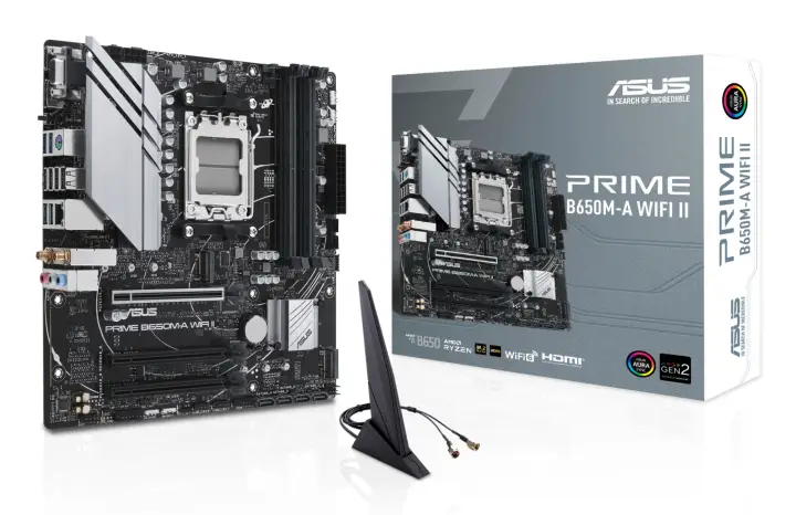 PRIME B650M-A WIFI II AMD B650 Zócalo AM5 micro ATX