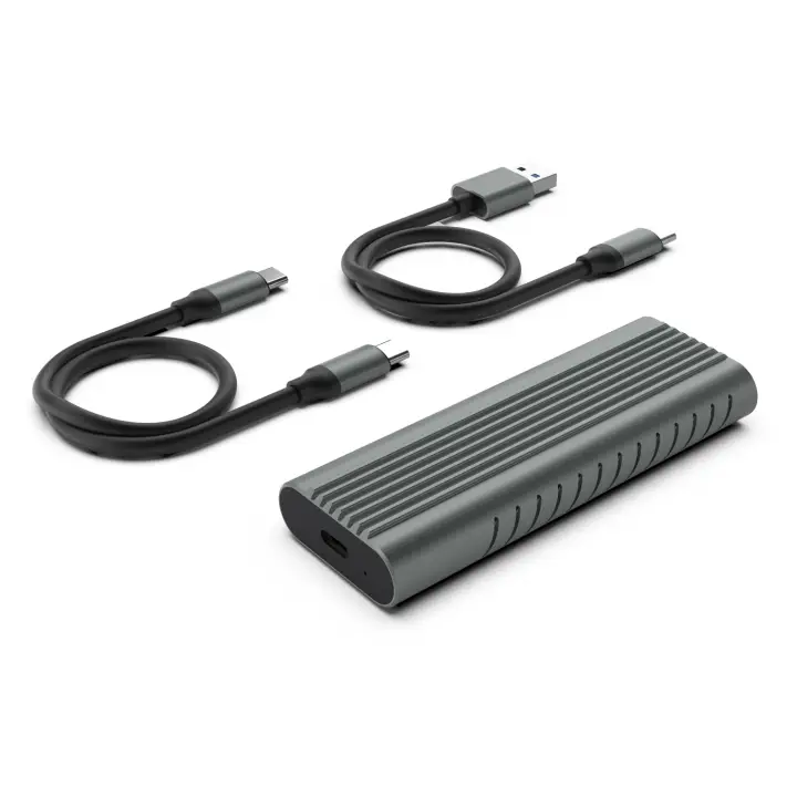 EW7025 caja para disco duro externo Caja externa para unidad de estado sólido (SSD) Gris M.2