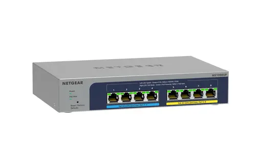 8-port Ultra60 PoE++ Multi-Gigabit (2.5G) Ethernet Plus Switch Gestionado L2/L3 2.5G Ethernet (100/1000/2500) Energía sobre Ethernet (PoE) Gris - Imagen 3