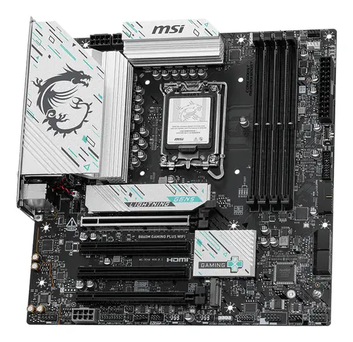 B860M GAMING PLUS WIFI placa base Intel B860 LGA 1851 (Socket V1) micro ATX - Imagen 3