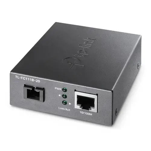 TL-FC111B-20 convertidor de medio 100 Mbit/s Monomodo Negro - Imagen 1
